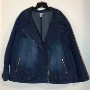 Catherine’s 5X Denim Long-sleeved Jacket in EUC